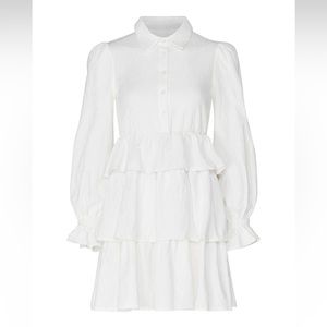 Lime + Dot Multi tiered dress